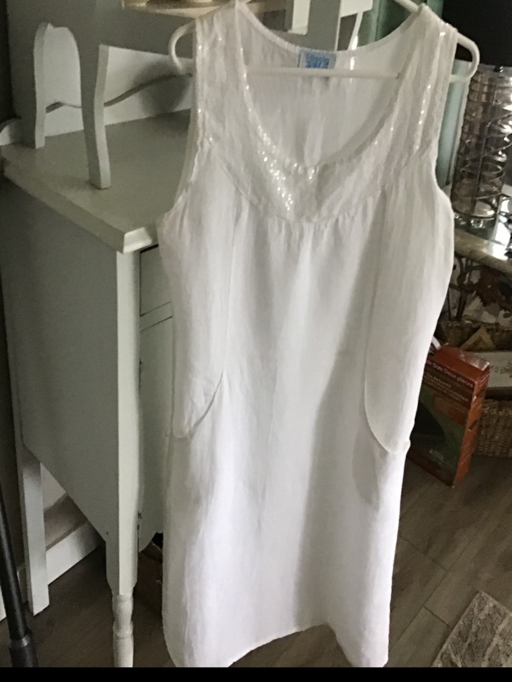 Beautiful Vintage  Linen Loungewear - Picture 10 of 14